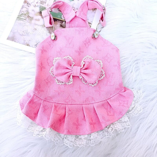 Adorable Pink & Blue Dog FF Dresses