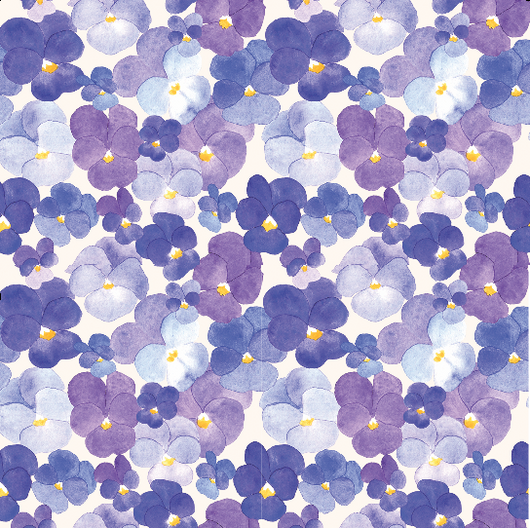 Pressed Pansies Bow Collar