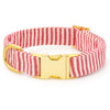 Red Stripe Dog Collar