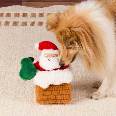 Santa Snuffle Dog Toy