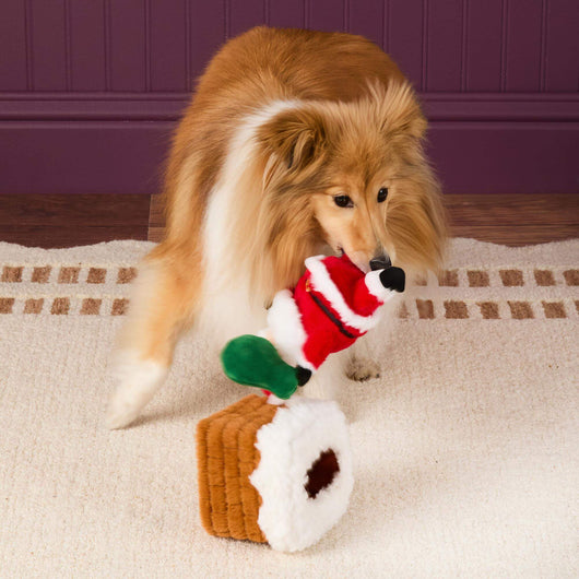 Santa Snuffle Dog Toy