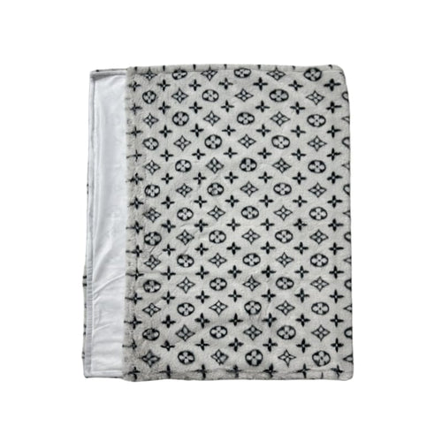 Soft Blanket With Brown Layered Print