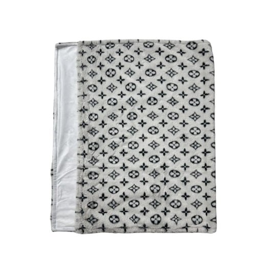 Soft Blanket With Brown Abstract Print