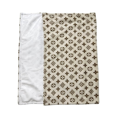 Soft Blanket With Brown Layered Print
