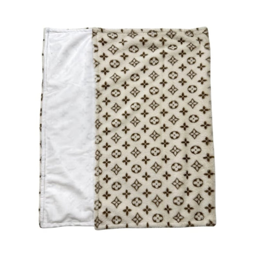 Soft Blanket With Brown Layered Print