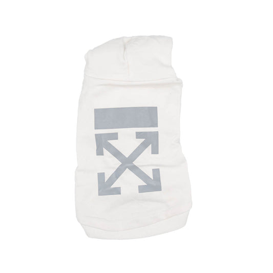 Woof White Reflective Wavy Hoodie