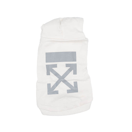 Woof White Reflective Wavy Hoodie