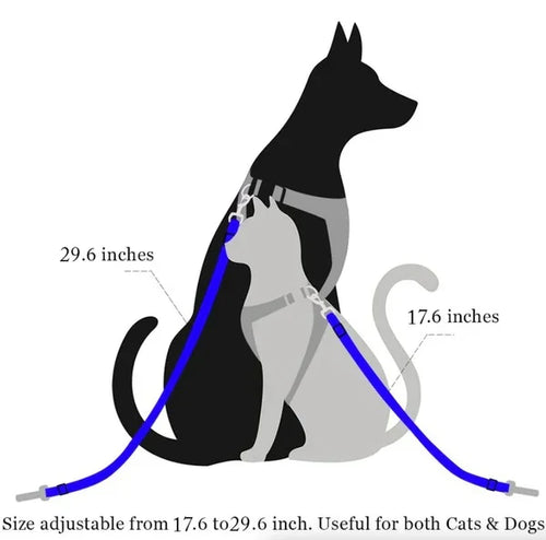 2 Pack Pet Safety Seatbelt for Dogs & Cats