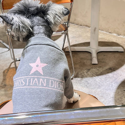 Timeless Grey Black Sweater For Dog