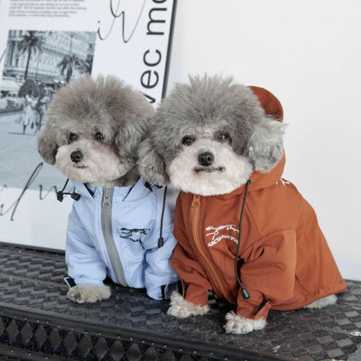 Large Dogs Designer Rain Tactile Jacket