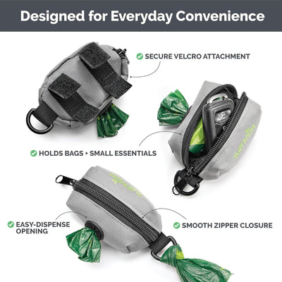 Durable Dog Poop Bag Holder Leash Dispenser