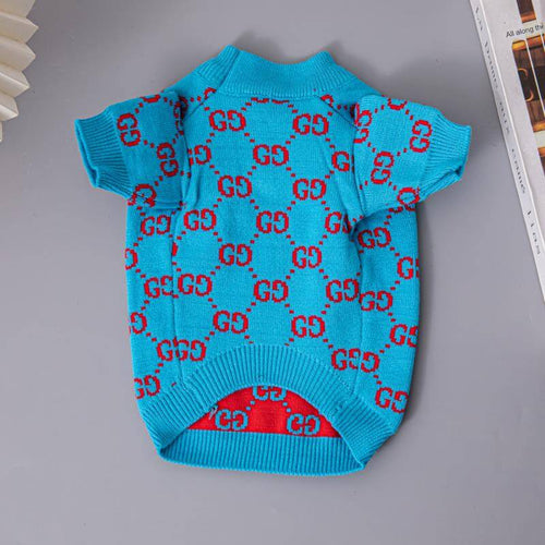 Cute Blue Dog Snatched Sweater