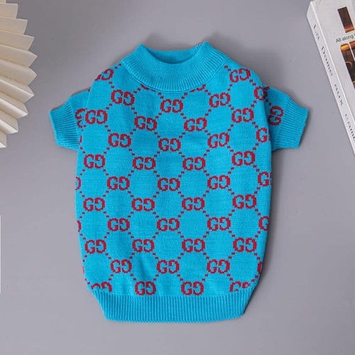 Cute Blue Dog Snatched Sweater