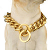 Pitbull Shepherd Gold Doggo Cuban Rawcut Chain