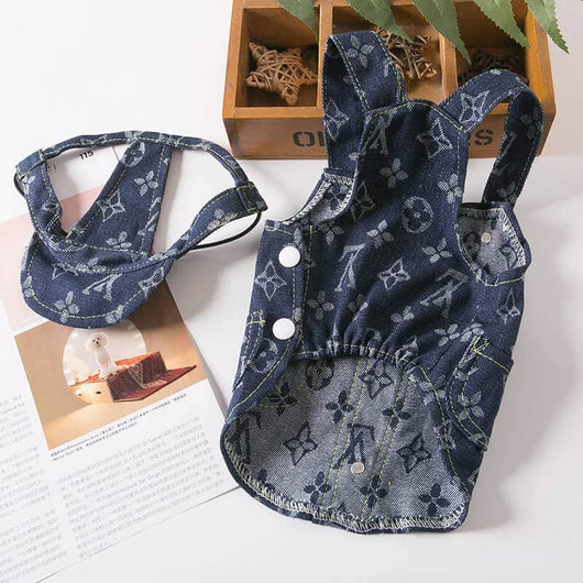 Fancy Designer Dog Clothes With Cap