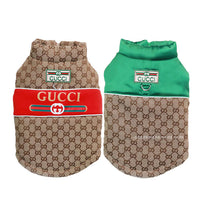 Designer Dog Coats With Golden Leash