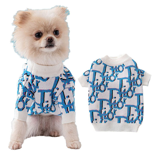 DD Designer Dog Throwie Sweater