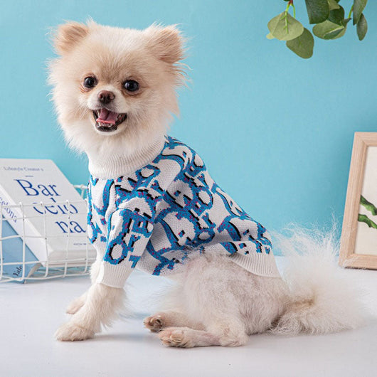 DD Designer Dog Throwie Sweater