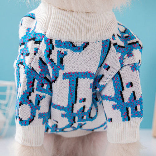 DD Designer Dog Throwie Sweater