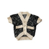 Elegant Dog Cardigan Raw Sweater