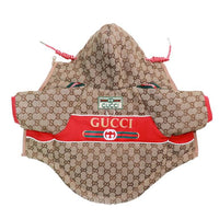 Khaki Pet Clothing Puffer Offbeat Coat