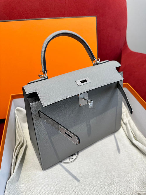 Kelly 28 Blue Lin Luxury Bag
