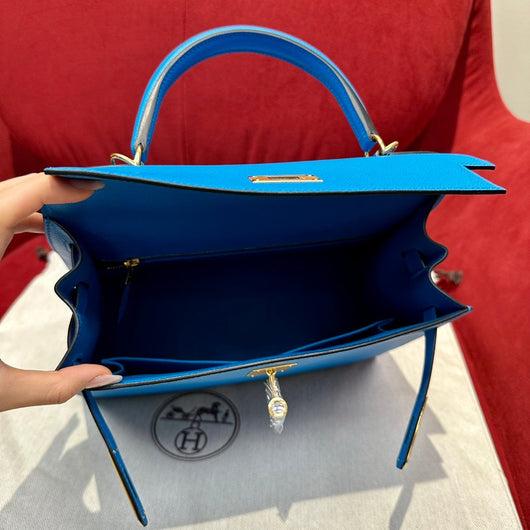 Kelly 28 Blue Frida Luxury Bag