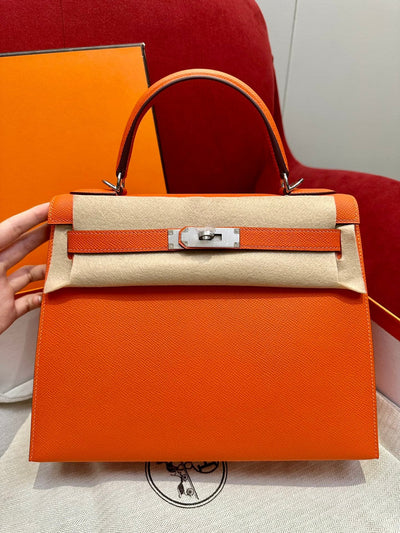 Kelly 28 Orange Luxury Bag