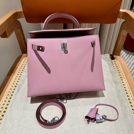 Kelly 25 Mauve Sylvestre Luxury Bag
