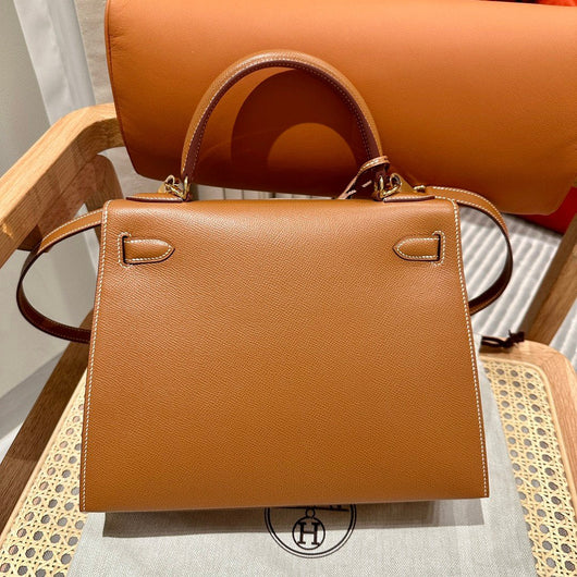 Kelly 28 Gold Luxury Bag