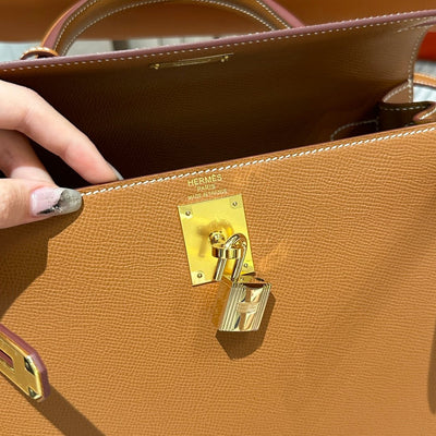 Kelly 28 Gold Luxury Bag