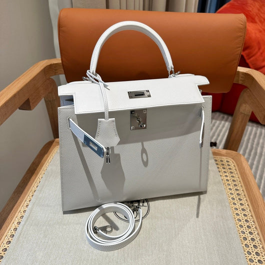 Kelly 28 Blanc Luxury Bag