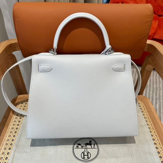 Kelly 28 Blanc Luxury Bag