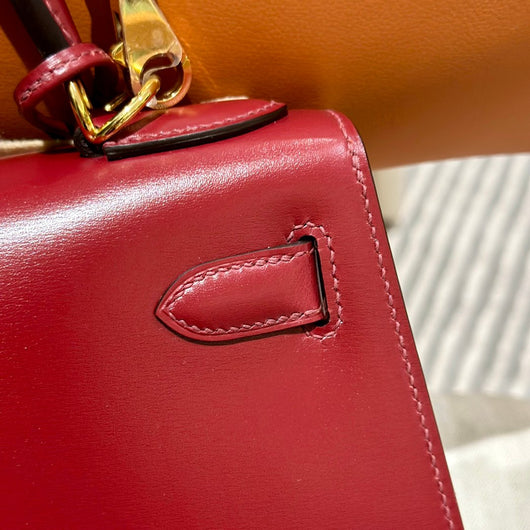 Kelly 28 Rouge H Luxury Bag