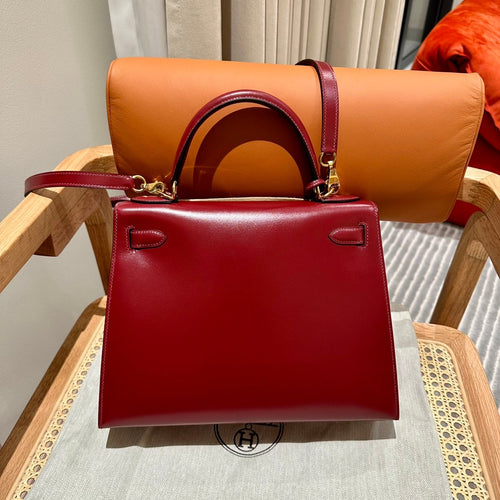 Kelly 28 Rouge H Luxury Bag