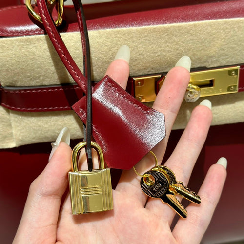 Kelly 28 Rouge H Luxury Bag