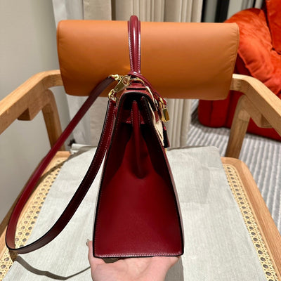 Kelly 28 Rouge H Luxury Bag
