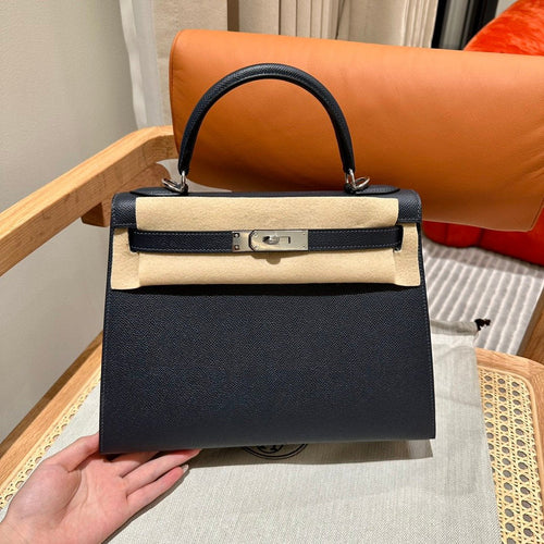 Kelly 28 Bleu Indigo Luxury Bag