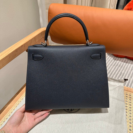 Kelly 28 Bleu Indigo Luxury Bag