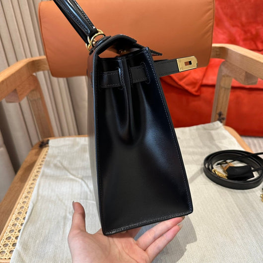 Kelly 28 Black Luxury Bag