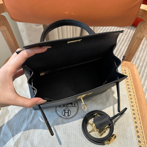Kelly 28 Black Luxury Bag
