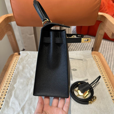 Kelly 28 Black Luxury Bag