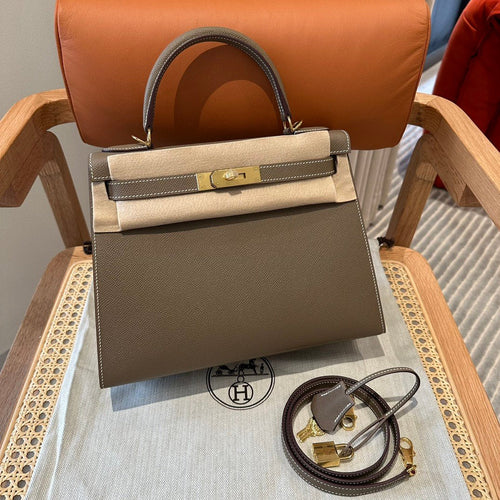 Kelly 28 Etoupe Luxury Bag