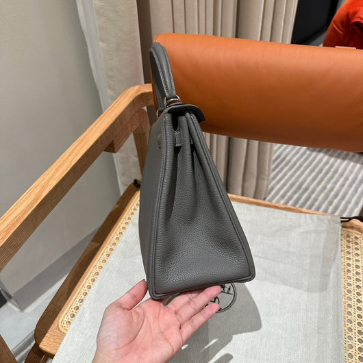 Kelly 28 Gris Meyer Luxury Bag