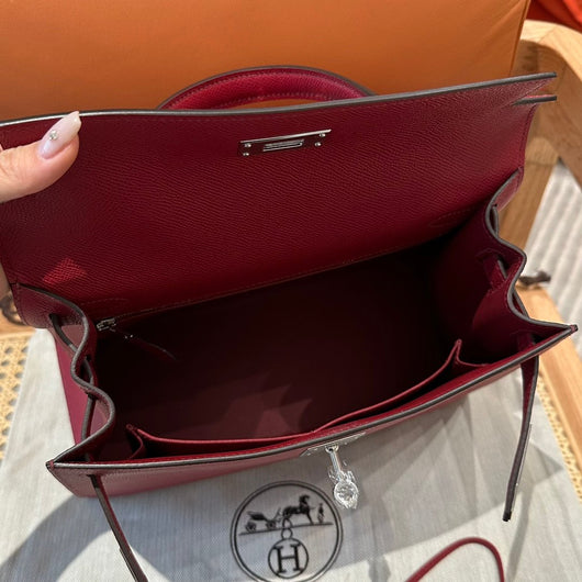 Kelly 28 Rouge Grenat Luxury Bag