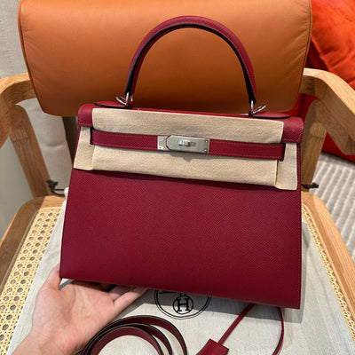Kelly 28 Rouge Grenat Luxury Bag