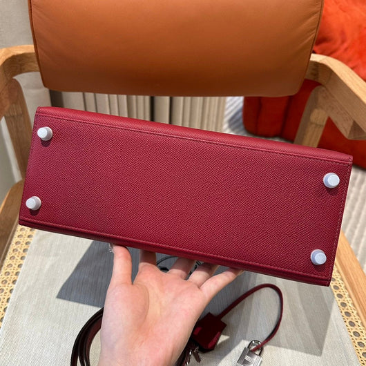 Kelly 28 Rouge Grenat Luxury Bag