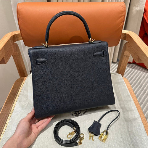 Kelly 28 Blue Nuit Luxury Bag