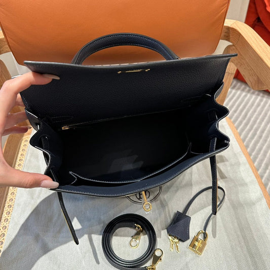 Kelly 28 Blue Nuit Luxury Bag
