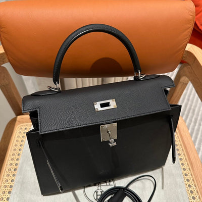 Kelly 28 Black Luxury Bag